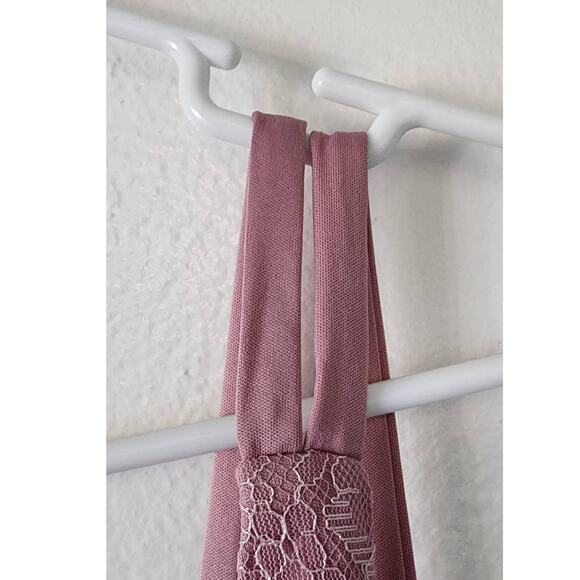 Lulus Fueled by Love Mauve Purple Lace Skater Dress Medium NWT - Picture 8 of 12